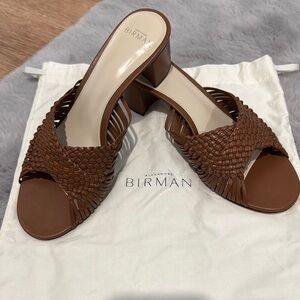 Alexandre Birman Brown Mules with Classic Slip-On Design